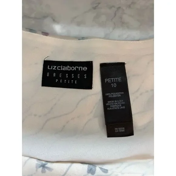 Liz Claiborne vintage Fresh Picked layered floral dress women's size 10 petite - Picture 7 of 8